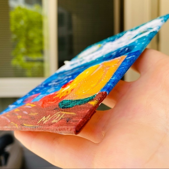 Loving Couple Painting Romantic Original Art Impas - Picture 9 of 11